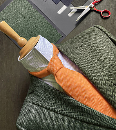 Blazer Pura Lana Spinato Muschio Drop 4 Mezzoforte