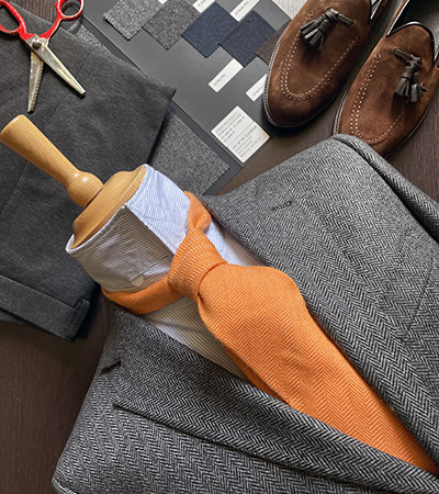 Blazer Pura Lana Spinato Grigio Scuro Drop 4 Mezzoforte