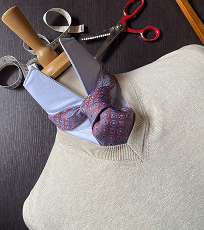 Gilet Lisbona in Puro Cotone Extrafine Sabbia