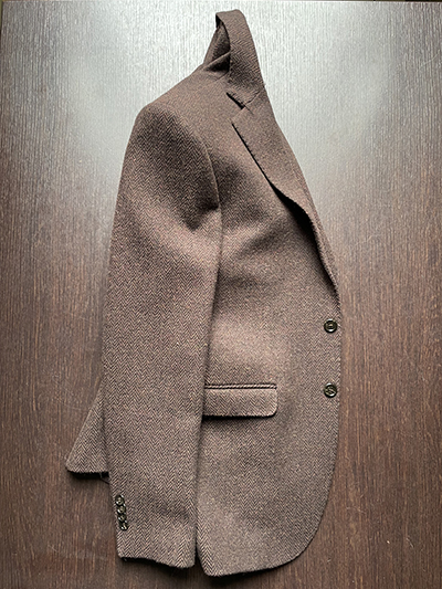Blazer Pura Lana Spinato Moro - immagine 2