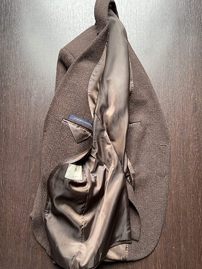 Blazer Pura Lana Spinato Moro - immagine 3