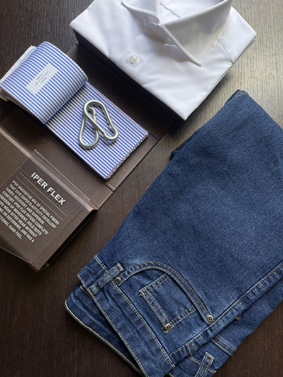 Jeans Denim Iper Flex Blu Scuro - immagine 7