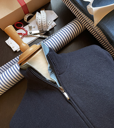 Il Lupo con Zip in Cashmere e Lana finezza 7