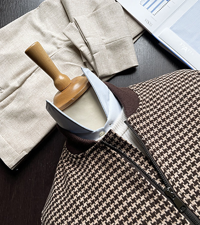 Bomber Kansas Pied de Poule in misto Lana