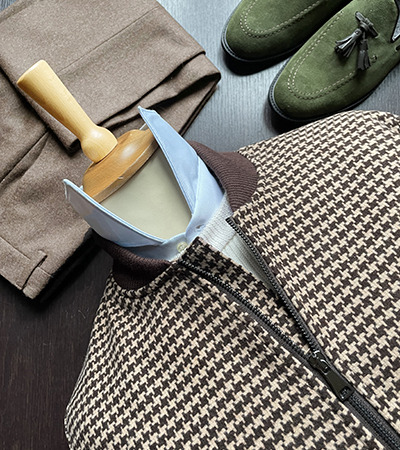 Bomber Pied de Poule e Pantalone Flanella