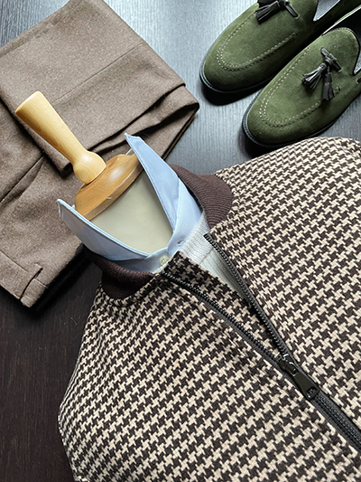 Bomber Pied de Poule e Pantalone Flanella