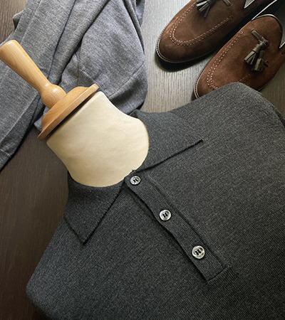 Polo Sottogiacca in Lana Extrafine