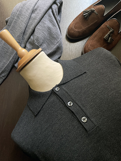 Polo Sottogiacca in Lana Extrafine