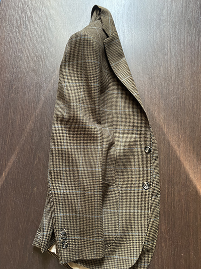 Blazer Pura Lana Pied de Poule Nocciola - immagine 3