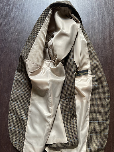 Blazer Pura Lana Pied de Poule Nocciola - immagine 4