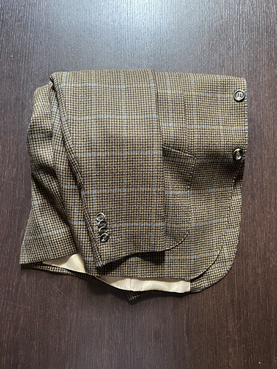 Blazer Pura Lana Pied de Poule Nocciola - immagine 5