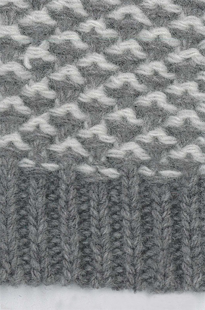 Girocollo in Cashmere e Lana trama Jacquard - immagine 5