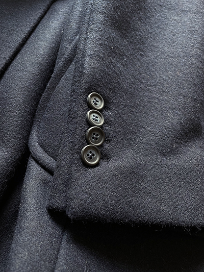 Cappotto Doppiopetto in Cashmere e Lana Blu Notte - immagine 5