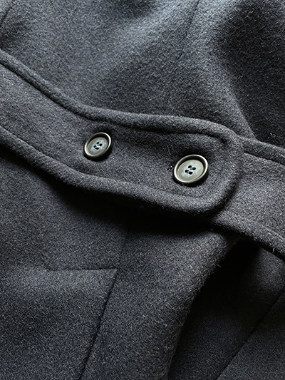 Cappotto Doppiopetto in Cashmere e Lana Blu Notte - immagine 7