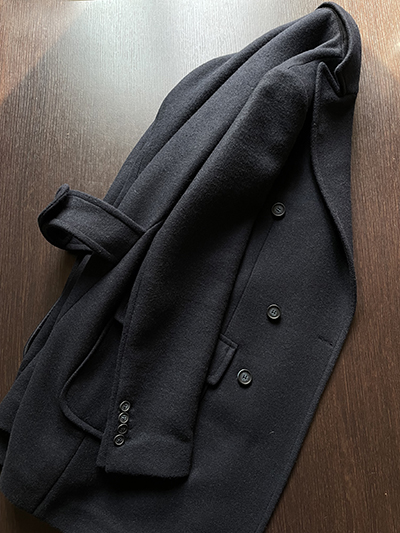 Cappotto Doppiopetto in Cashmere e Lana Blu Notte - immagine 8