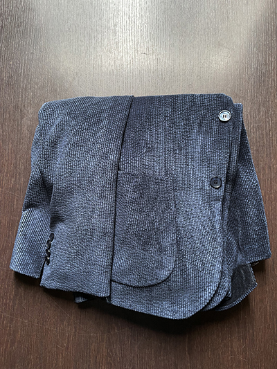 Abito in Velluto Supersoft Drop 4 Mezzoforte Blu Melange - immagine 4