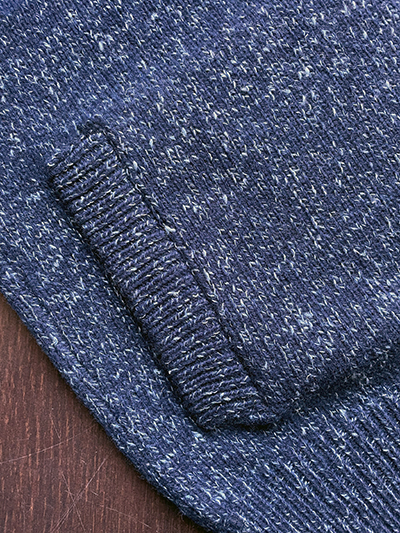 Full Zip in Lana Super Geelong e Seta Mulberry - immagine 4