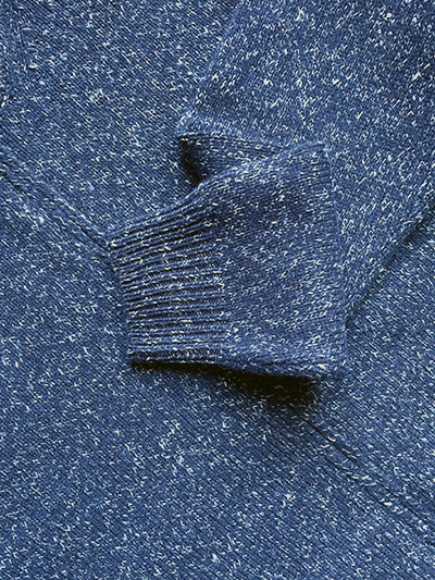 Full Zip in Lana Super Geelong e Seta Mulberry - immagine 6