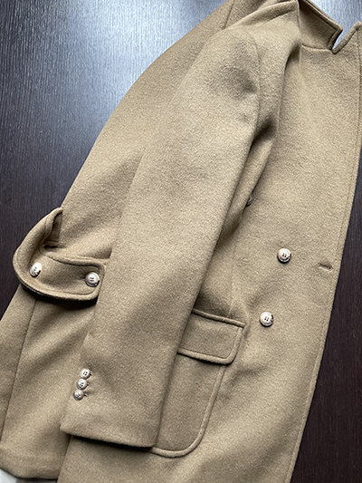 Cappotto Doppiopetto in Cashmere e Lana color Cammello - immagine 2