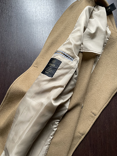 Cappotto Doppiopetto in Cashmere e Lana color Cammello - immagine 3