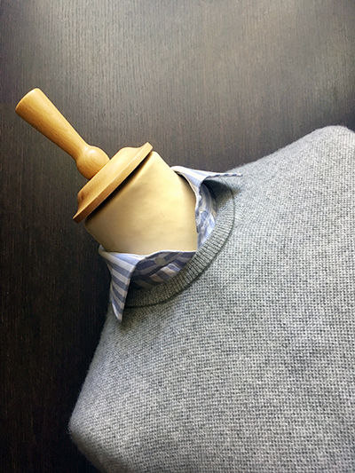 Girocollo in Cashmere e Lana trama Jacquard - immagine 3