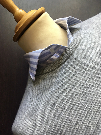 Girocollo in Cashmere e Lana trama Jacquard - immagine 4