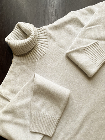 Dolcevita in Cashmere e Lana Finezza 7 Pergamena - immagine 2