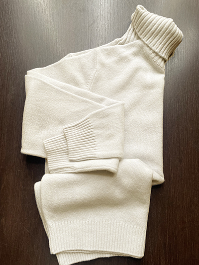 Dolcevita in Cashmere e Lana Finezza 7 Pergamena - immagine 3