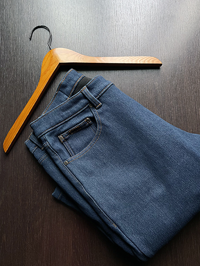 Jeans invernale in Denim elasticizzato foderato in Pile - immagine 3