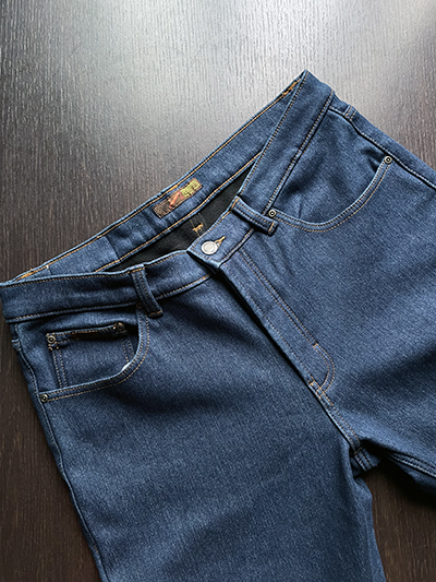 Jeans invernale in Denim elasticizzato foderato in Pile - immagine 5