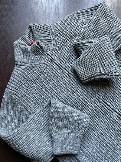 Full Zip foderato Cortina a maglia Inglese - immagine 2