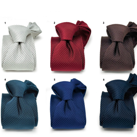 Cravatte in Pura Seta a Pois serie 8007