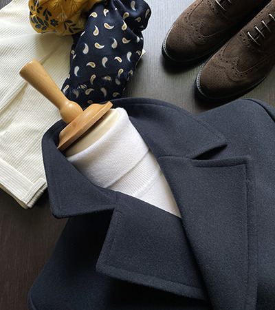 Peacoat Doppiopetto misto Lana