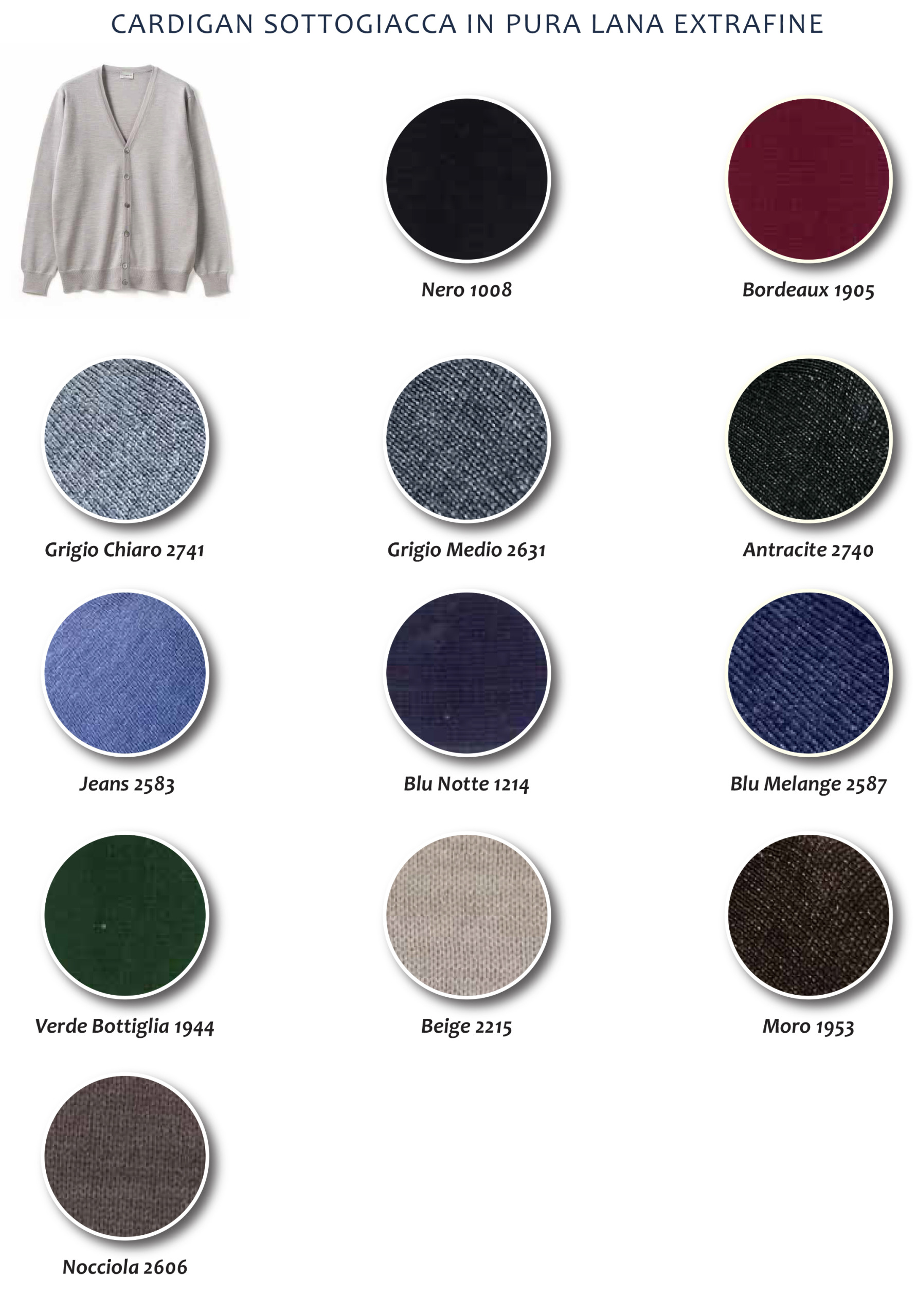 Cardigan Sottogiacca in Lana Extrafine - immagine 4