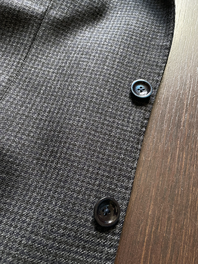 Blazer Pura Lana Pied de Poule Grigio Drop 4 - immagine 3