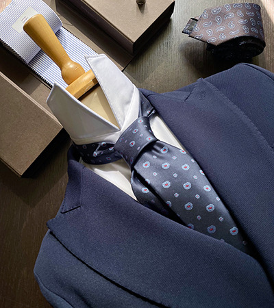 Blazer Doppiopetto Panama elasticizzato Blu Notte