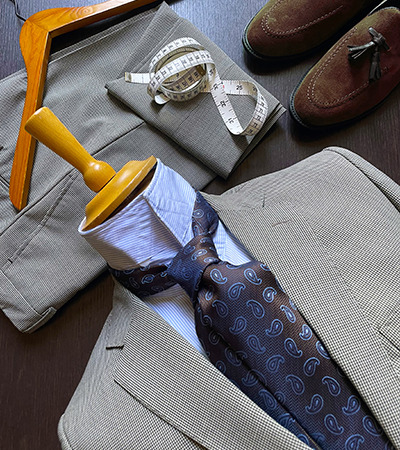 Abito Tasmania Pied de Poule Testa di Moro