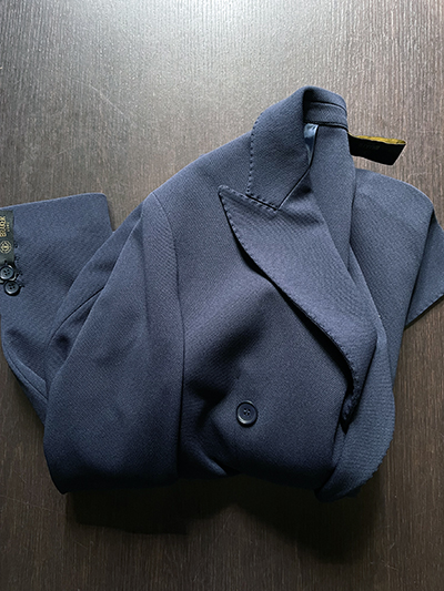 Blazer Doppiopetto Panama elasticizzato Blu Notte - immagine 2