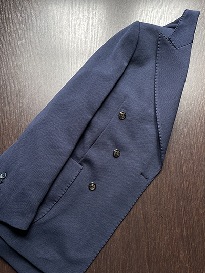 Blazer Doppiopetto Panama elasticizzato Blu Notte - immagine 6