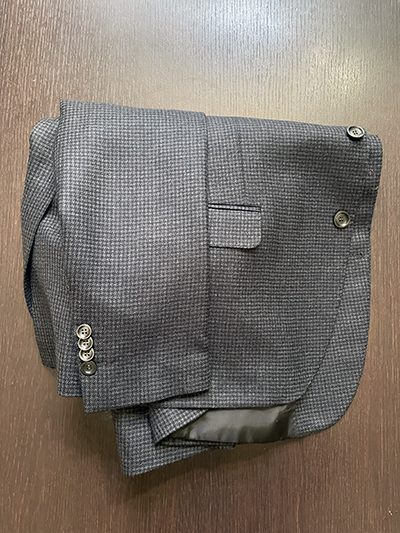 Blazer Pura Lana Pied de Poule Grigio Drop 4 - immagine 5