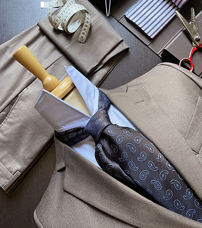 Abito Pinpoint Tabacco