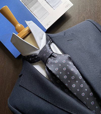 Blazer Panama elasticizzato Blu Notte