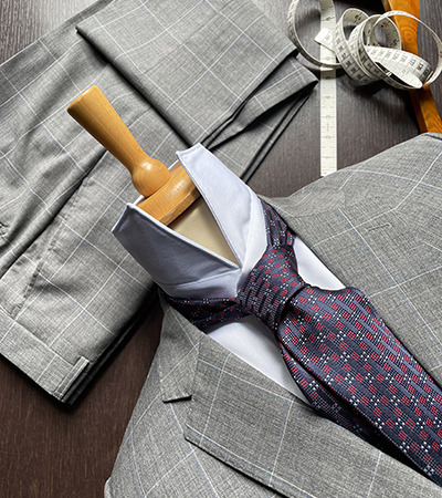 Abito Tasmania a Quadri Grigio