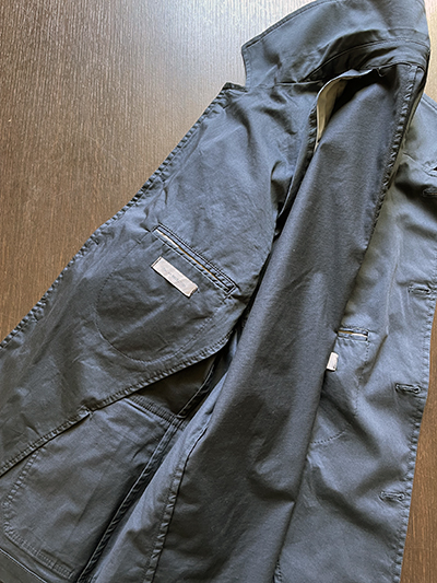 Giacca Sahariana in Cotone Blu Navy - immagine 5