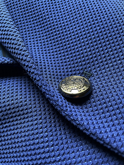 Blazer Panama elasticizzato Blu Royal - immagine 3