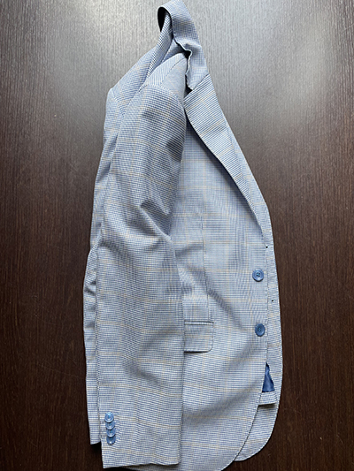 Blazer Pied de Poule in Lana e Cotone - immagine 3