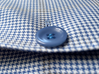 Blazer Pied de Poule in Lana e Cotone - immagine 6