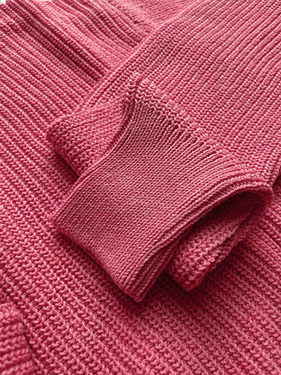 Girocollo in Lino e Cotone punto Pannocchia Corallo - immagine 4