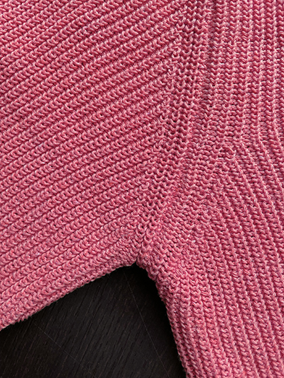 Girocollo in Lino e Cotone punto Pannocchia Corallo - immagine 5