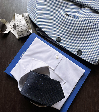 Camicia su misura Popeline 120 Hilton con Pantalone e Cifre in regalo